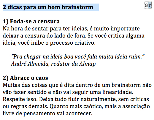 dicas brainstorm so titulos